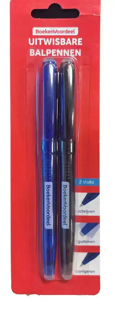 Uitwisbare pennen 2 stuks