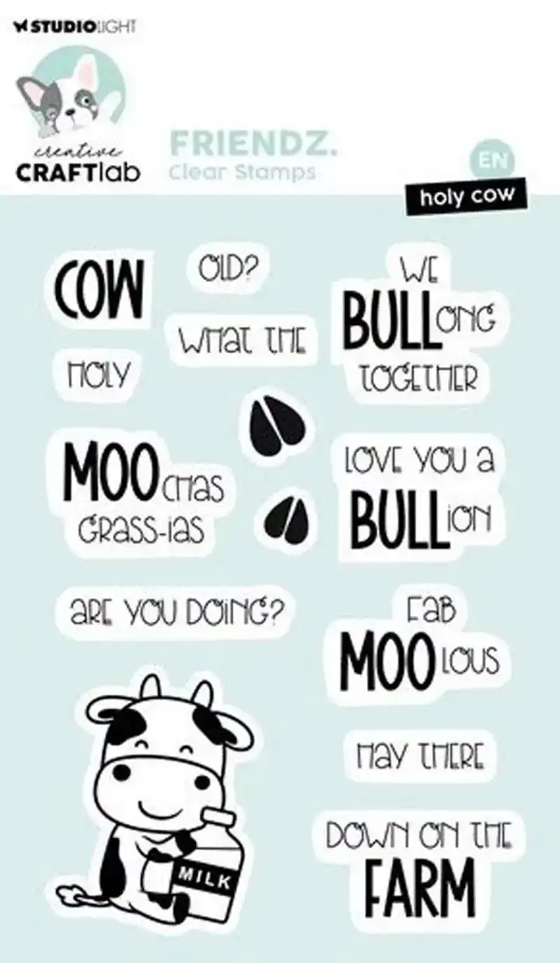 Creative Craftlab Clear stamp Holy cow