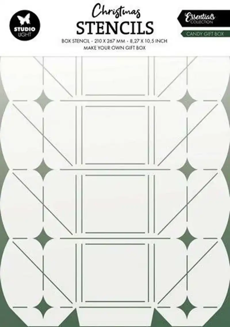 Teken stencil Candy giftbox