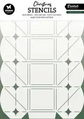 Teken stencil Candy giftbox