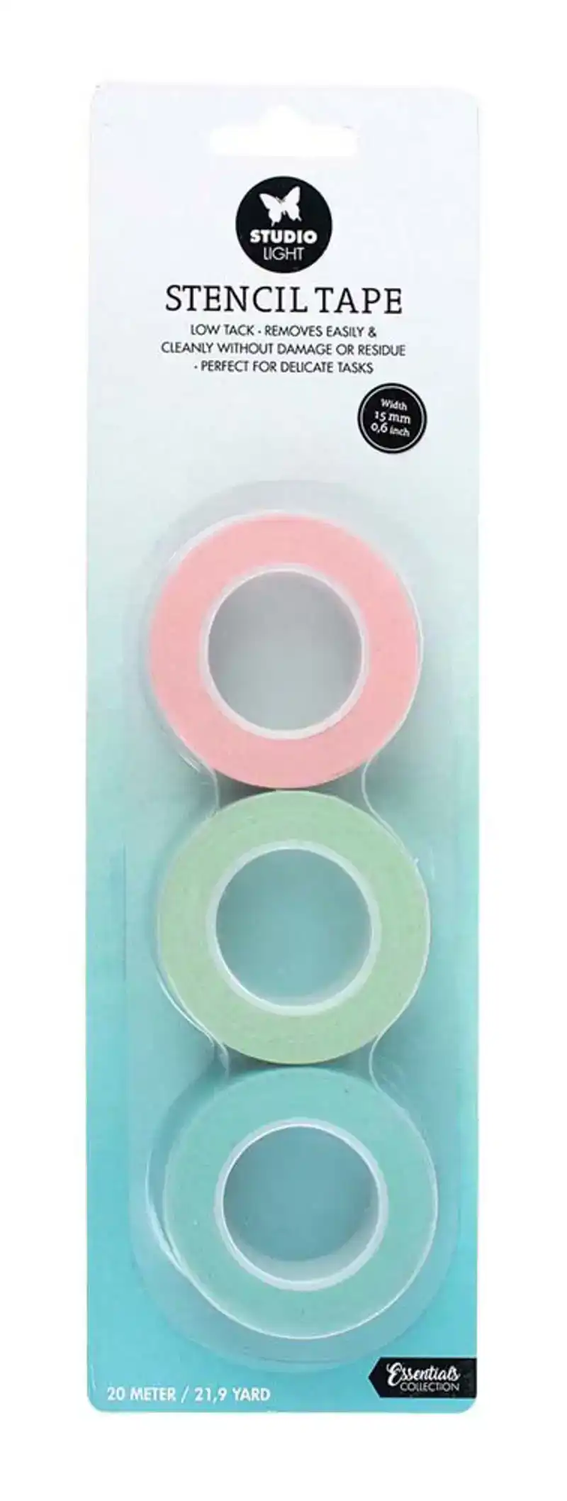 Studio Light Stencil Tape Low Tack 15mm wide 3st