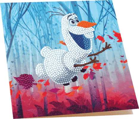 Disney diamond painting kaart Olaf