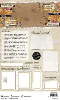 Sweet bee memories stencil memory journal