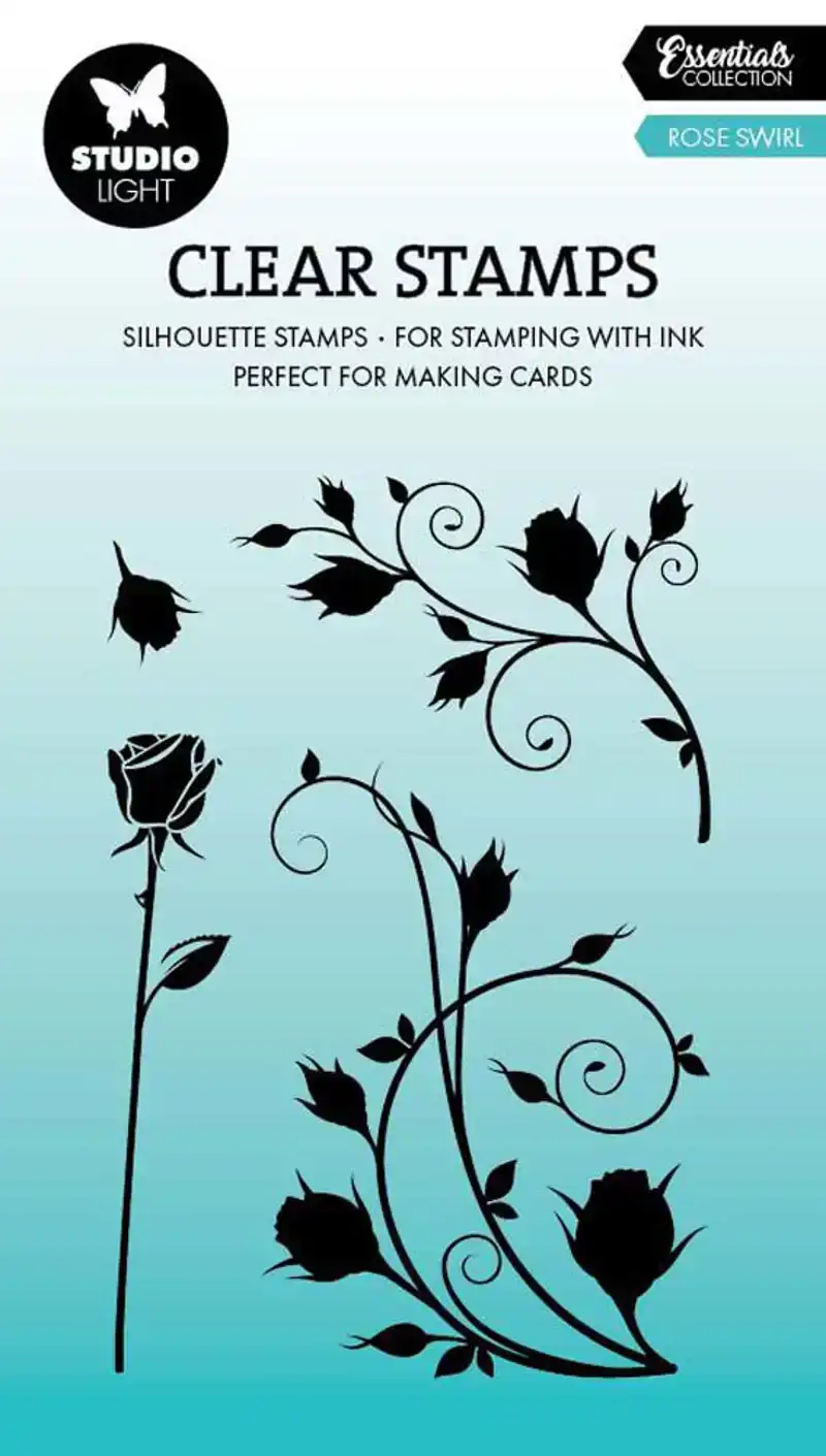 Studio Light Clear Stamp Rose Swirls