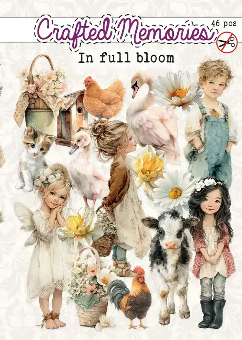 In Full Bloom stansplaatjes 46 stuks