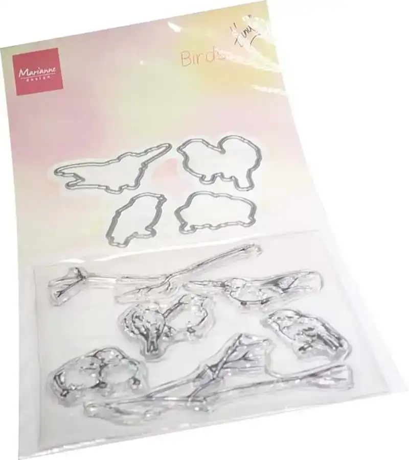Marianne Design Tiny's Birds stamp & die set