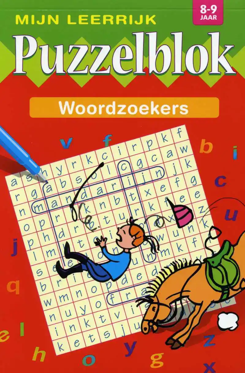Mijn Leerrijk Puzzelblok Woordzoeker 8 tot 9 Jaar