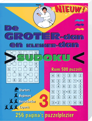 Groter dan kleiner dan Sudoku 3