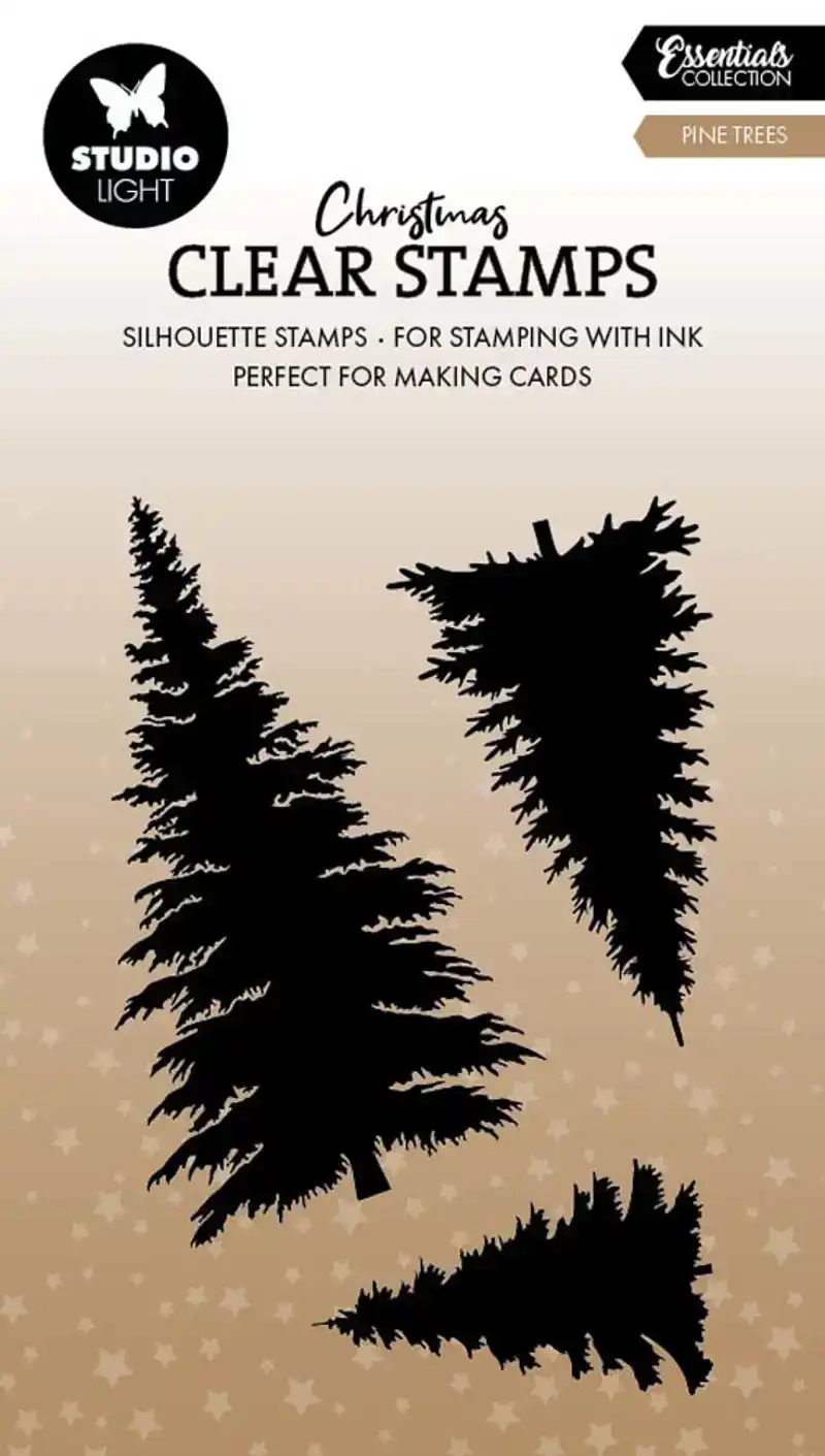 Studio Light clear stamp pine trees essentials