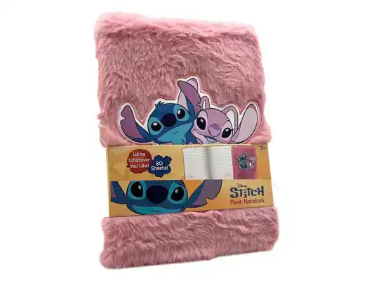 Pluche notitieboek Stitch roze