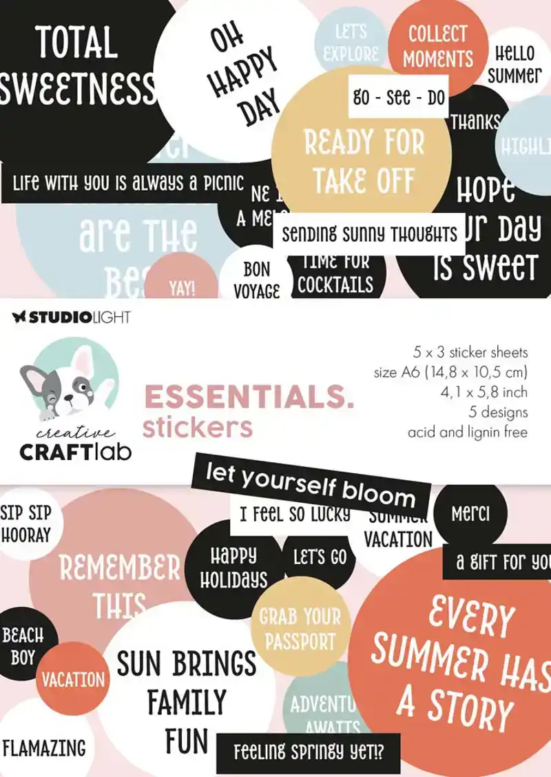 Creative Craftlab Essentials Let Yourself Bloom A6 Sticker Pad