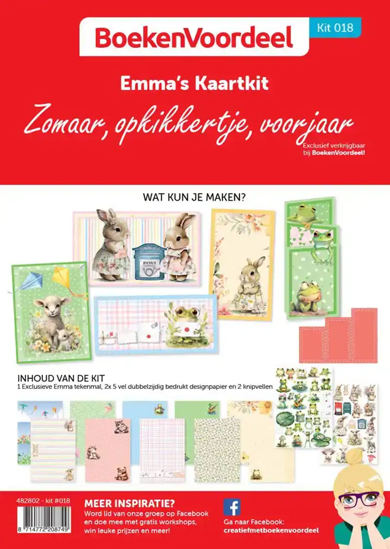 Emma's kaartenkit 018 Zomaar, Opkikkertje, Voorjaar