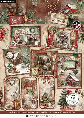 Studio Light Cottage Christmas Card Making Pad 210x294x5mm