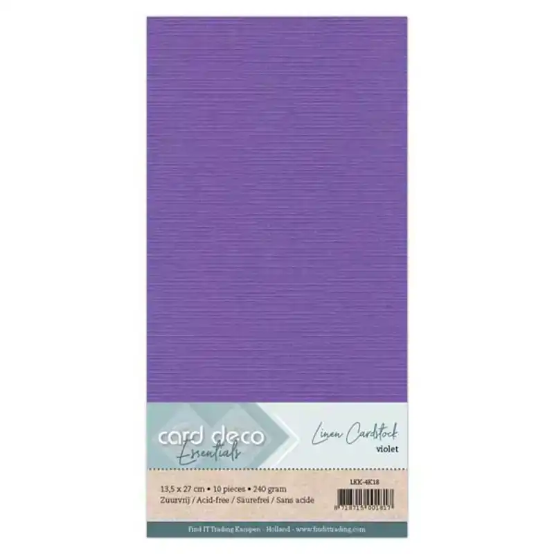 Linnenkarton - vierkant- violet