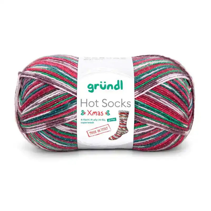 Hot socks Xmas 4-ply