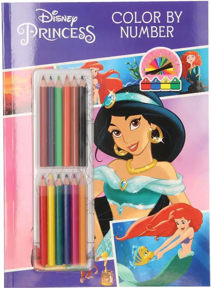 Disney kleuren op nummer - Prinses