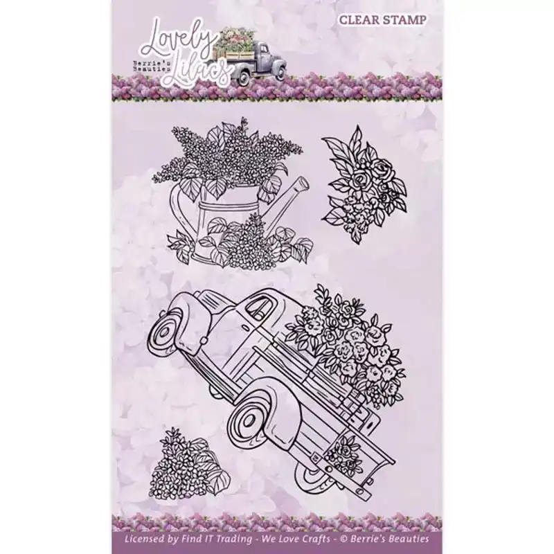 Berries beauties Lovely lilacs stempel Pick-up truck