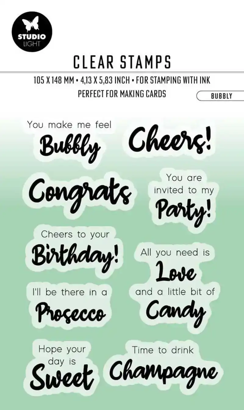 Studio Light Clear Stamp Bubbly by Laurens Engels