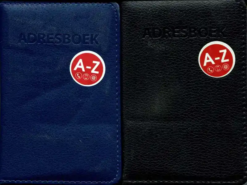Adresboek Basic Zwart en Blauw