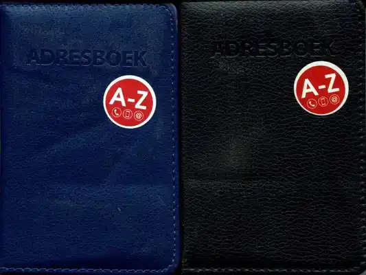 Adresboek Basic Zwart en Blauw