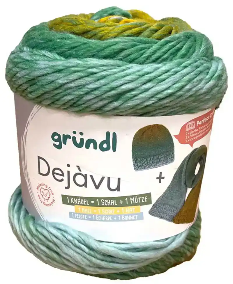 Dejavu 1 bol - 1 sjaal + muts Groen verloop