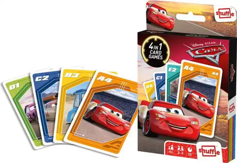 Disney Cars shuffle 4in1 card games