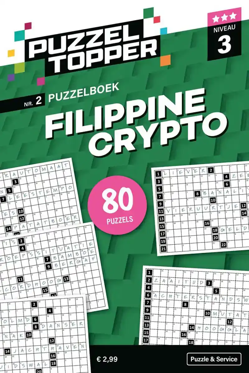 96 pag. Filippine Crypto 3 stip nr2 Puzzeltopper