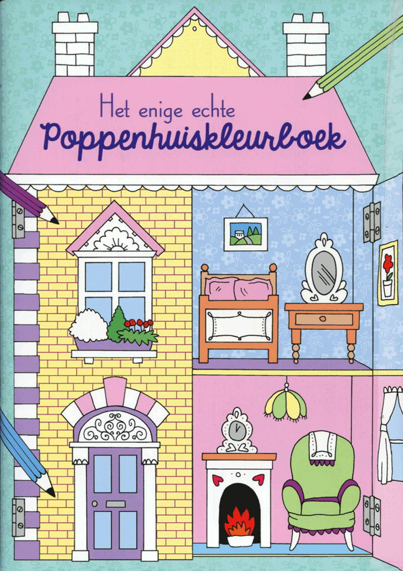 Het enige echte poppenhuiskleurboek