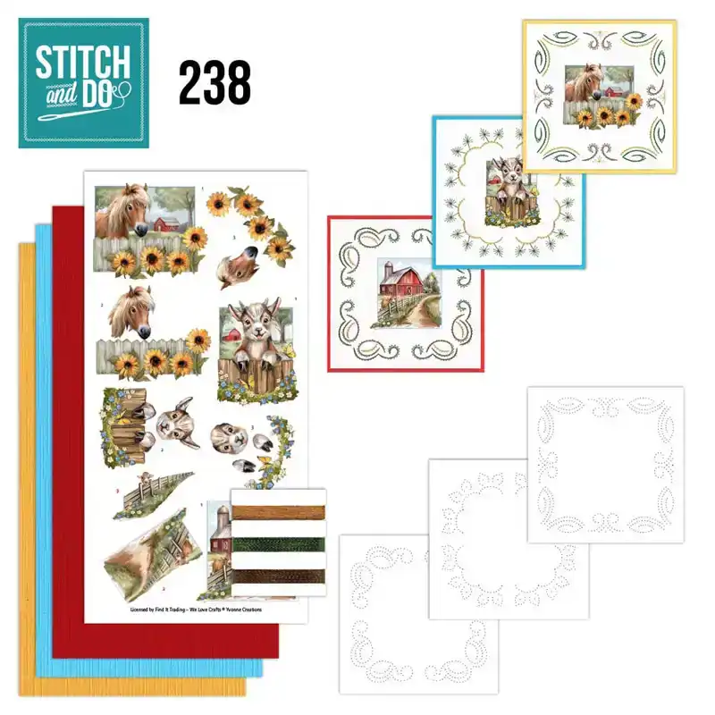 Yvonne Creations Stitch and Do 238 Farm Friends