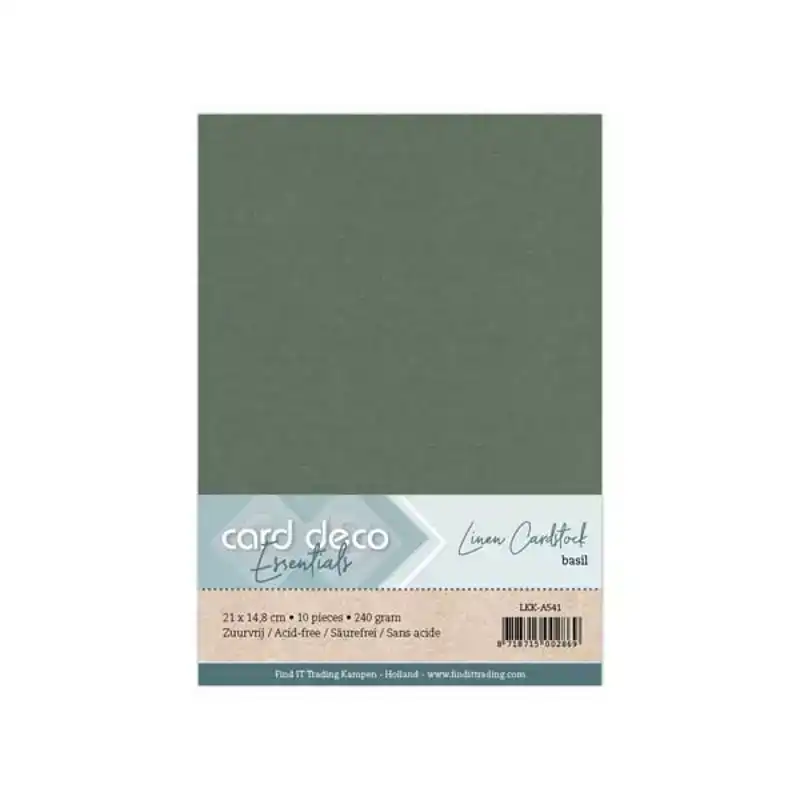 Linnenkarton A5 kleur Basil