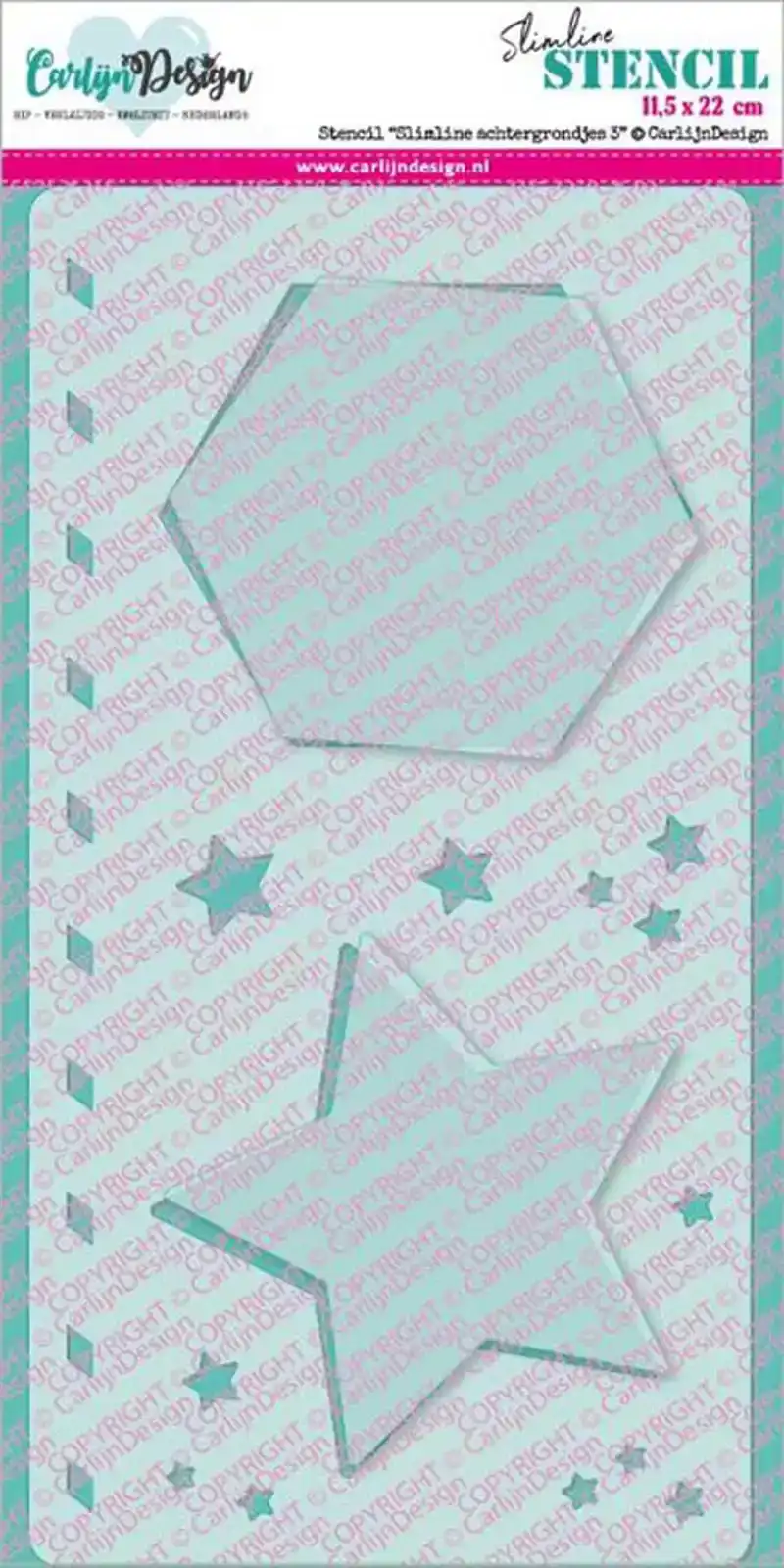 Carlijn Design Slimline Stencil Achtergrondjes 3