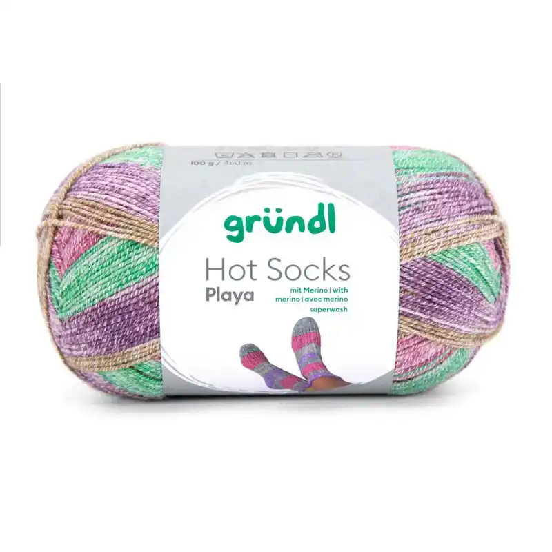 Hot Socks playa 02 groen/paars