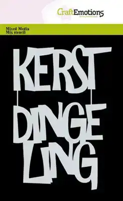 Craftemotions Mask stencil tekst kerst A6