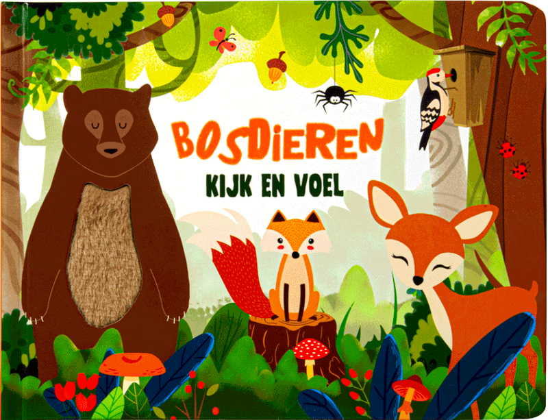 Kijk en voel Bosdieren