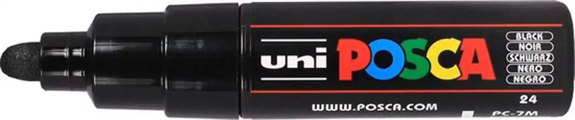 Posca verfmarkers pc-7m zwart breed