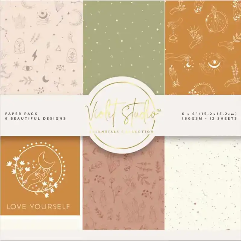 Paperpad Violet studio Moons & Blooms