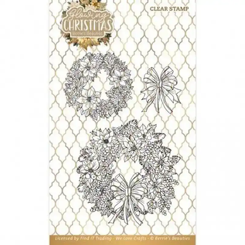 BB Glowing Christmas Clear Stamp wreath