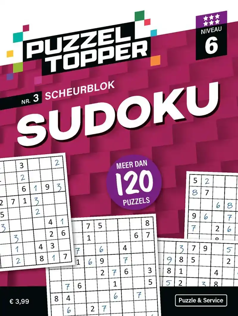 Puzzelblok sudoku 6 punt nr.3 puzzeltopper