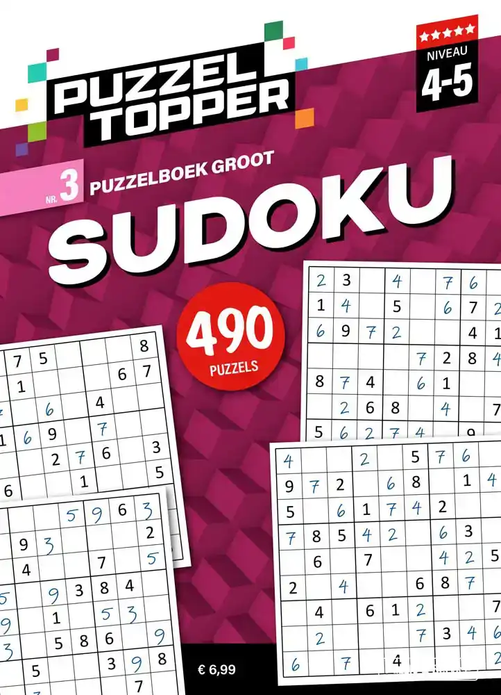 Puzzelboek groot sudoku 4-5 punt nr3