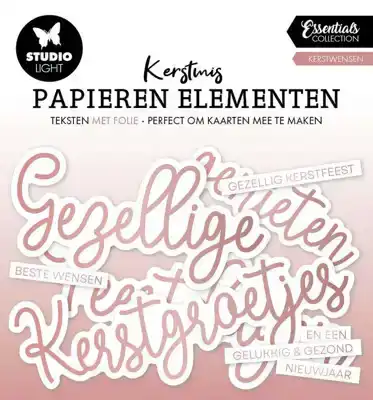 Studio Light paper elements rosegold nederlandse teksten