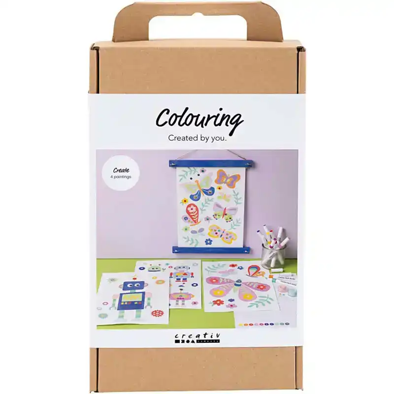 Hobbyset Kleuren, Vlinder en robot