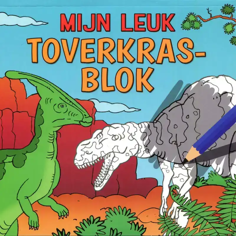 Mijn leuk toverkrasblok Dino's
