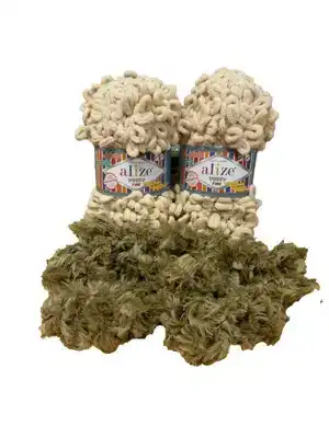 Puffy relief kussen japandi 40x40cm creme