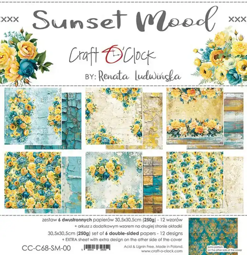 Craft O Clock Sunset Moods 30x30 pads