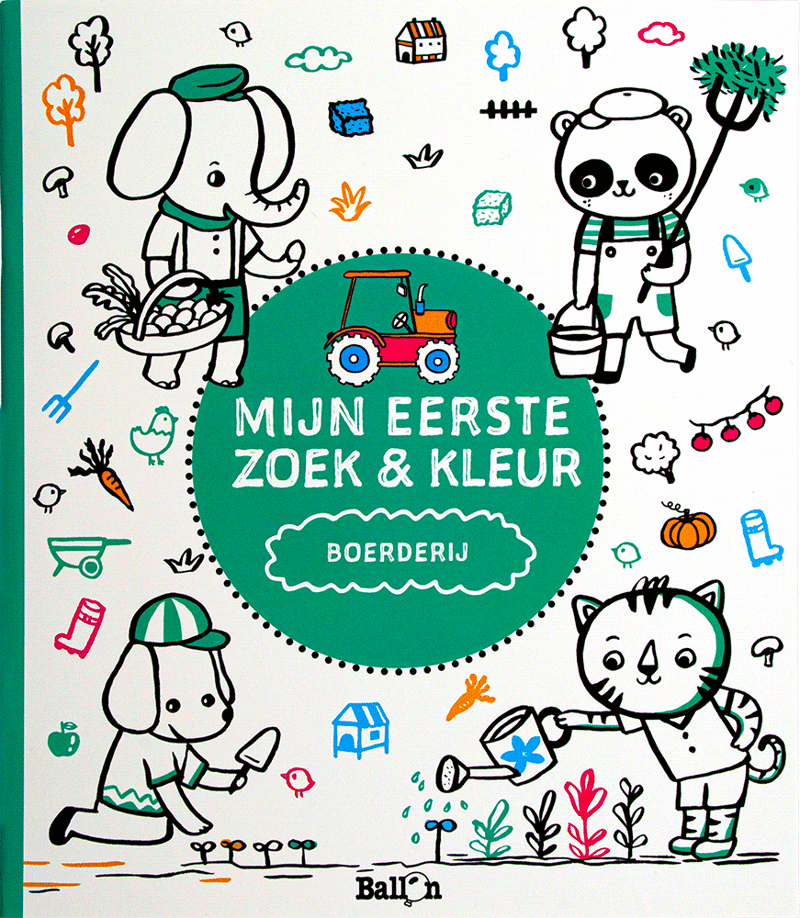 Mijn eerste zoek & kleurboek boerderij