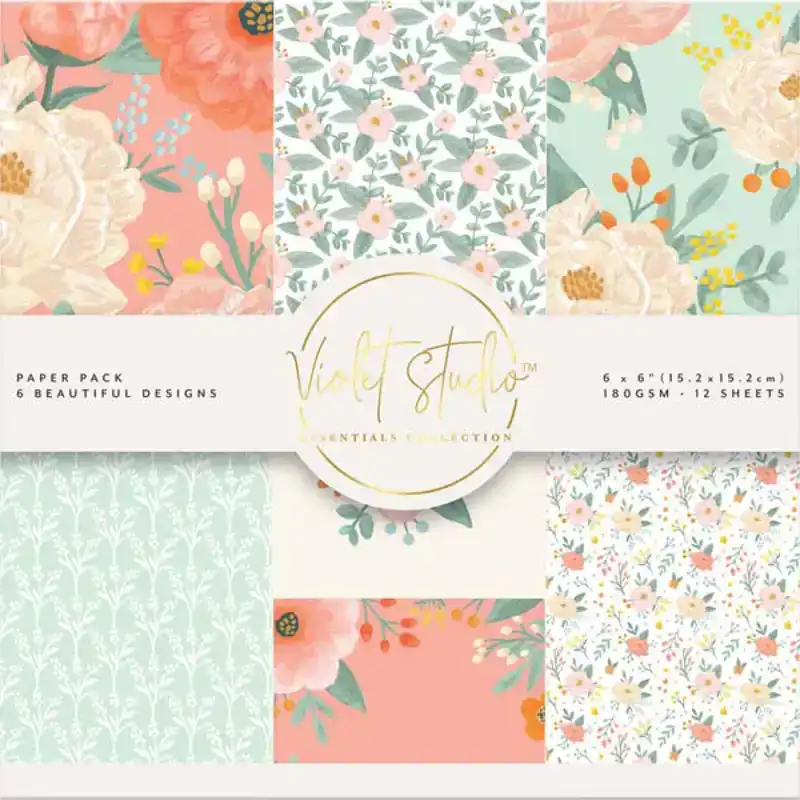 Paperpad Violet studio blushing blooms