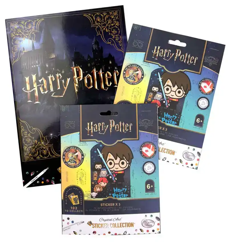 Harry Potter crystal art album incl 2 blind bags