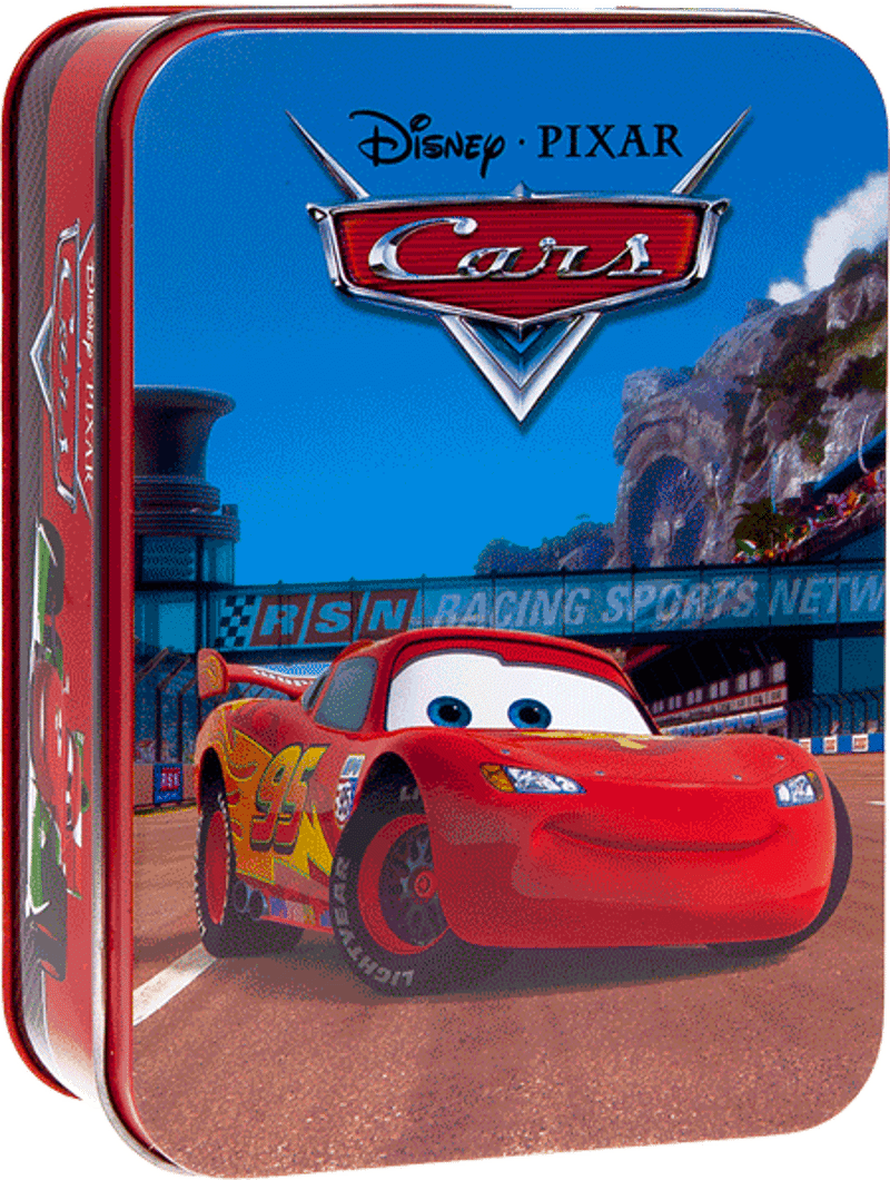 Disney Cars 50 Spelideeen in Blik