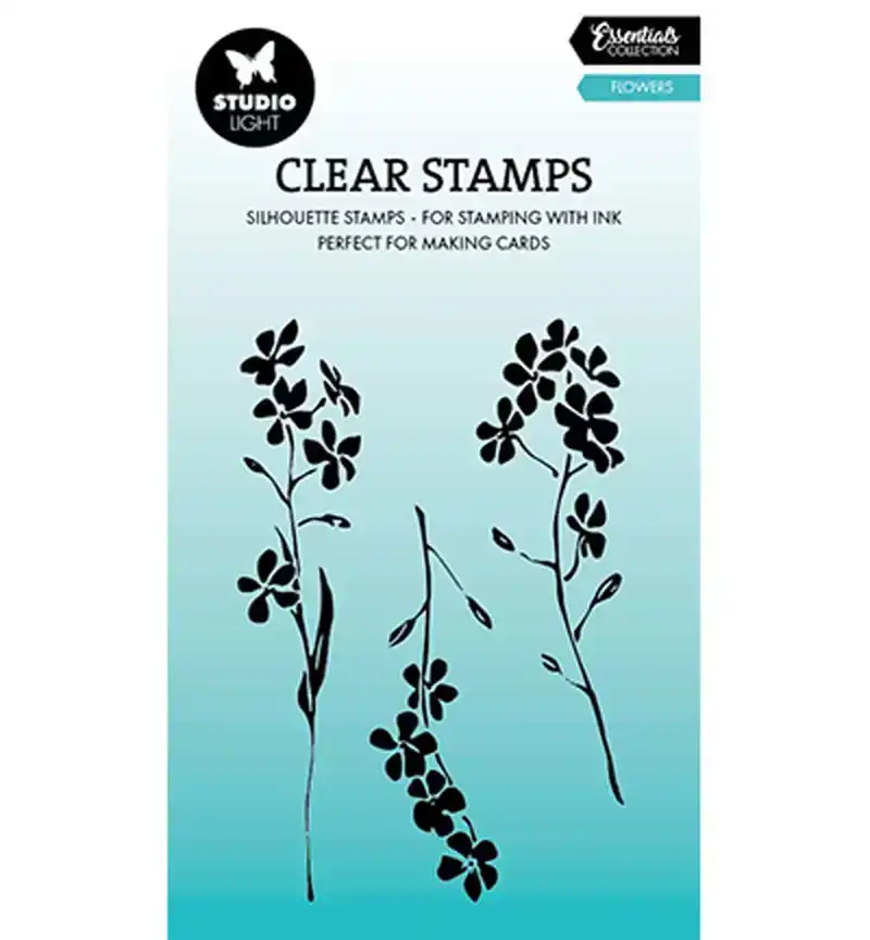 Clear stamp flowers nr784
