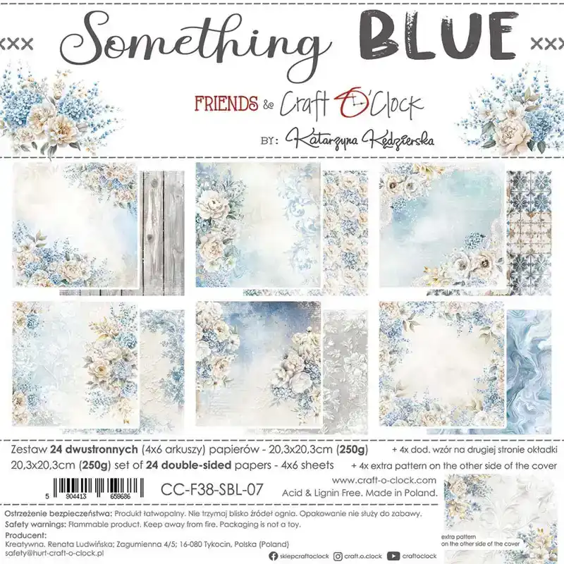 Craft O Clock Something Blue 20x20 pads